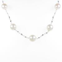 K18WG アコヤパールネックレス