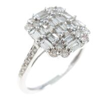 K18WG ダイヤモンドリング