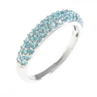 K18WG パヴェ トルマリンリング