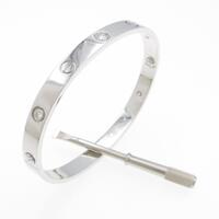 カルティエ ラブブレスレット ハーフダイヤ 6P