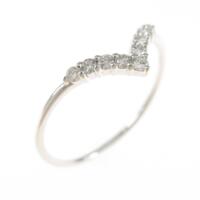 K18WG ダイヤモンドリング