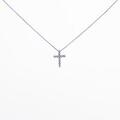K10WG クロス ダイヤモンドネックレス