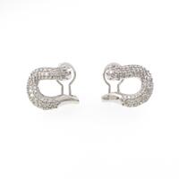 K18WG ダイヤモンドピアス