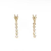 K18YG ダイヤモンドピアス