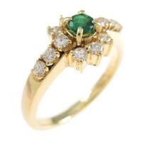 K18YG エメラルドリング