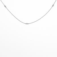 K18WG ダイヤモンドネックレス