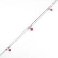 K18WG ルビーブレスレット
