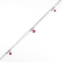 K18WG ルビーブレスレット