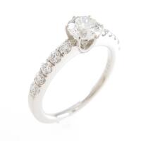 プラチナダイヤモンドリング 0．491ct・H・SI1・GOOD