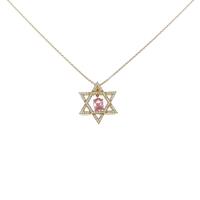 K18PG ピンクサファイヤネックレス