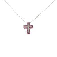 K10WG 2WAY クロス ルビーネックレス
