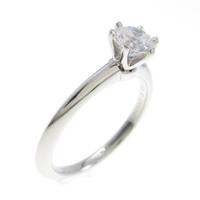 ティファニー クラシックソリティア リング 0．48ct・H・VS1
