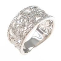 K18WG ダイヤモンドリング