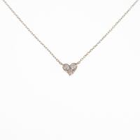 4゜C ハート ダイヤモンドネックレス