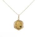 K18YG／750YG（枠） コインネックレス