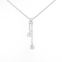 K18WG ダイヤモンドネックレス