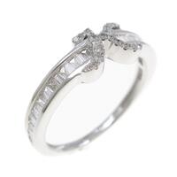 K18WG イニシャルK ダイヤモンドリング