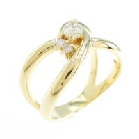 K18YG ダイヤモンドリング