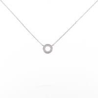 K18WG ダイヤモンドネックレス