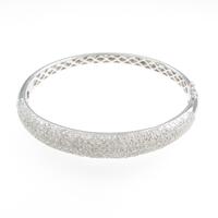 K18WG パヴェ ダイヤモンドバングル