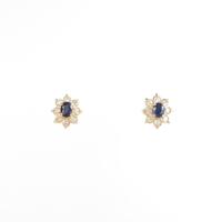 K18YG サファイヤピアス