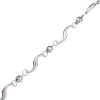 K18WG チェーンブレスレット