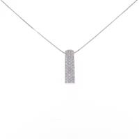 K18WG ダイヤモンドネックレス