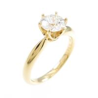 K18YGダイヤモンドリング 0．621ct・D・VVS1・3EXT H＆C