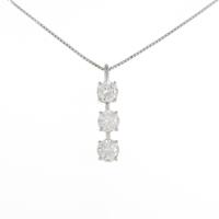 プラチナダイヤモンドネックレス 1．605ct・F・SI1・VG?GOOD