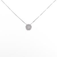 K18WG ダイヤモンドネックレス