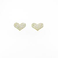 【リメイク】K18YG ハート ダイヤモンドピアス