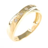 K18YG ダイヤモンドリング