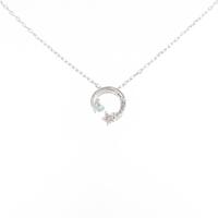 K18WG スター ダイヤモンドネックレス