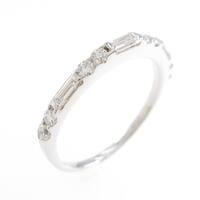 K18WG ダイヤモンドリング