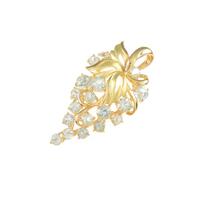 K18YG ブドウ ブルートパーズペンダント