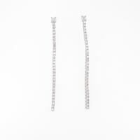 K18WG ダイヤモンドピアス