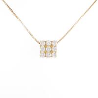 K18YG ダイヤモンドネックレス