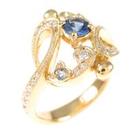 K18YG サファイヤリング