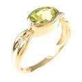 K18YG ペリドットリング