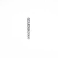 K18WG 片耳 ダイヤモンドイヤーカフ 片耳