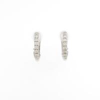 750WG ダイヤモンドイヤリング