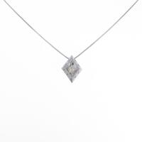 K18WG ダイヤモンドネックレス