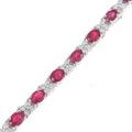K18WG ルビーブレスレット
