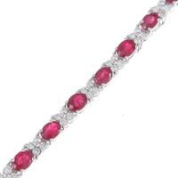 K18WG ルビーブレスレット