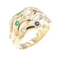 K18YG カラーストーンリング
