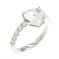 【リメイク】プラチナダイヤモンドリング 1．569ct・D・VS2・ハートシェイプ