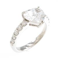 【リメイク】プラチナダイヤモンドリング 1．569ct・D・VS2・ハートシェイプ