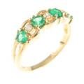 K18YG エメラルドリング