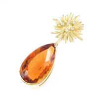 K18YG シトリンペンダント