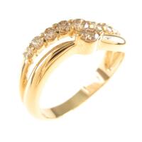 K18YG ダイヤモンドリング